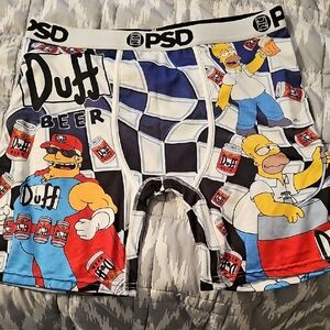 PSD Cartoon The Simpsons  Duff Beer Boxer Briefs NWOT never Worn!